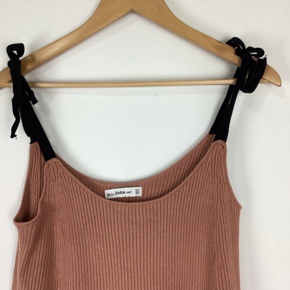 Zara Knit Ribbed Tank Top Small - Picture 3 of 6